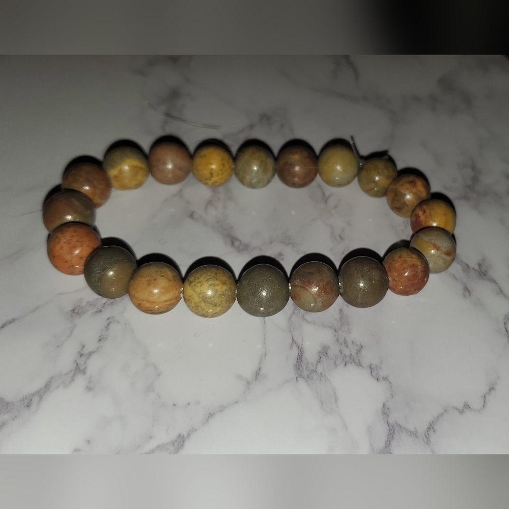 Rainbow Stone Handmade Stretch Bracelet
